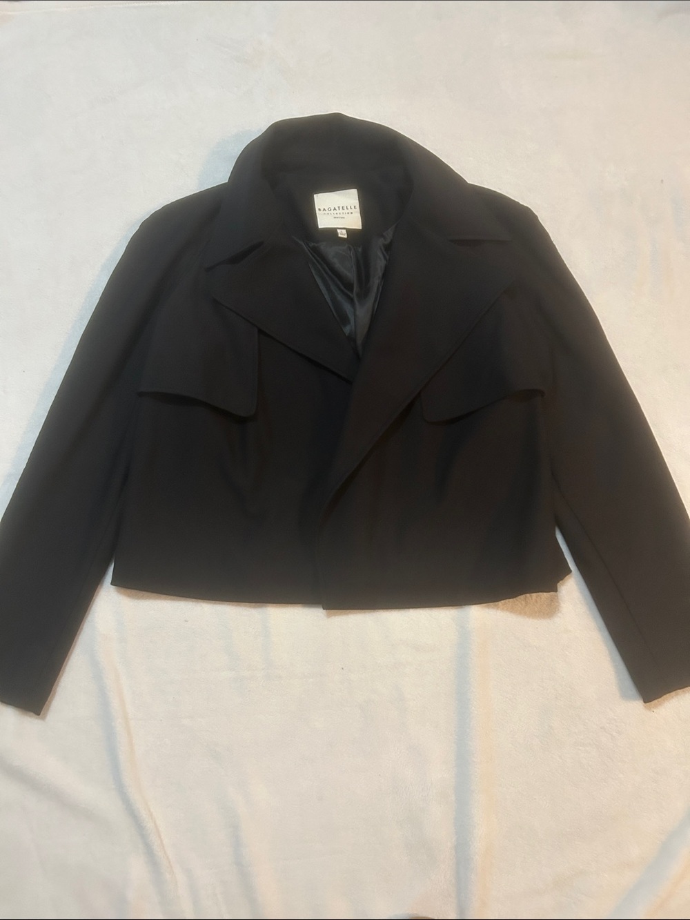 bagatelle Women’s Jacket Black Cropped - Size Large